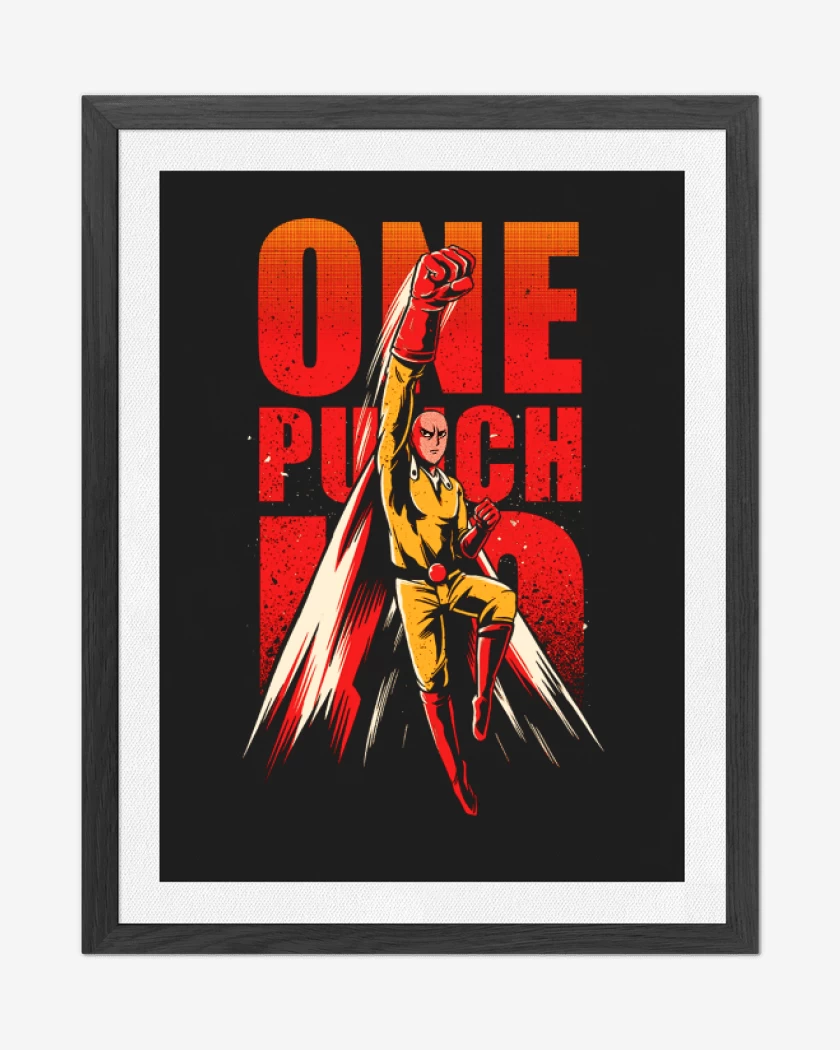 Cuadro decorativo Negro de One punch man