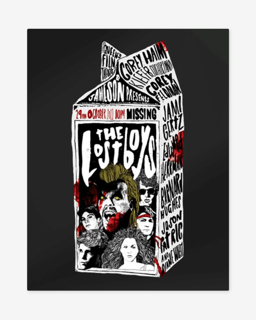 Print metalico Negro de The lost boys missing