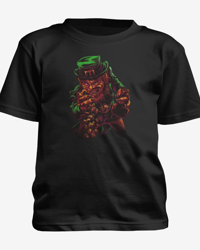 Polera de niño Negro de Leprechaun
