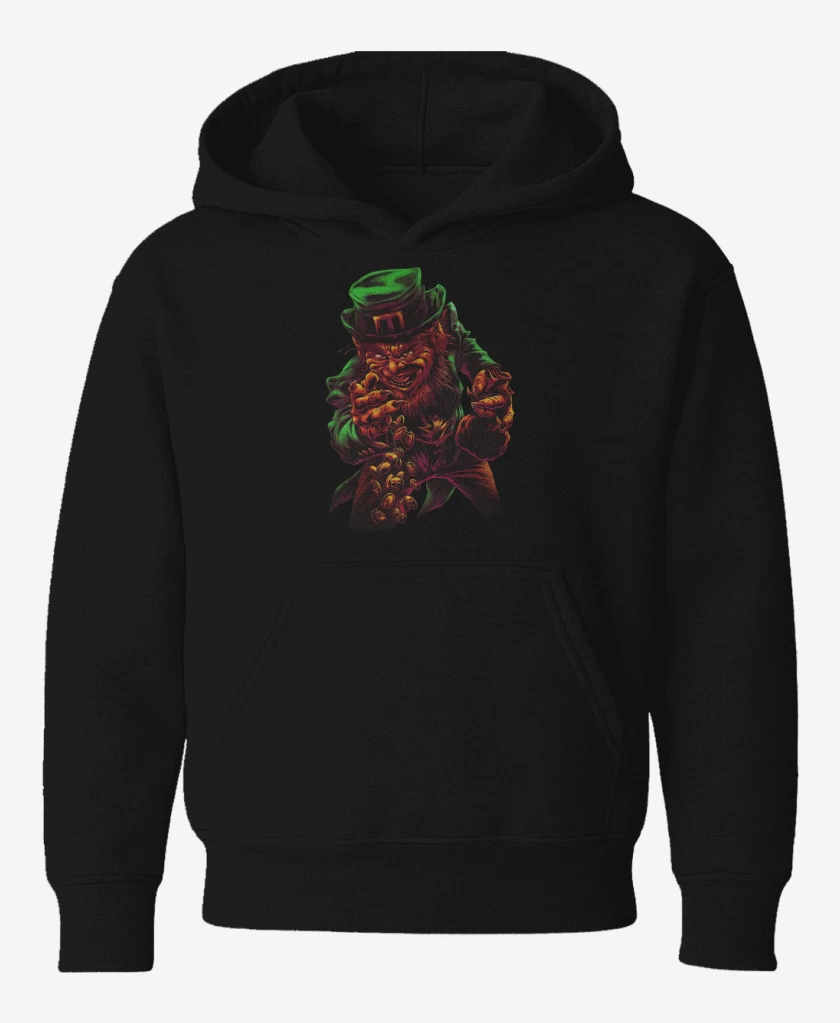 Poleron de niño Negro de Leprechaun
