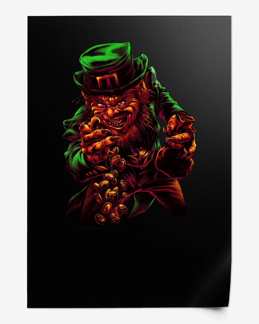 Print Negro de Leprechaun