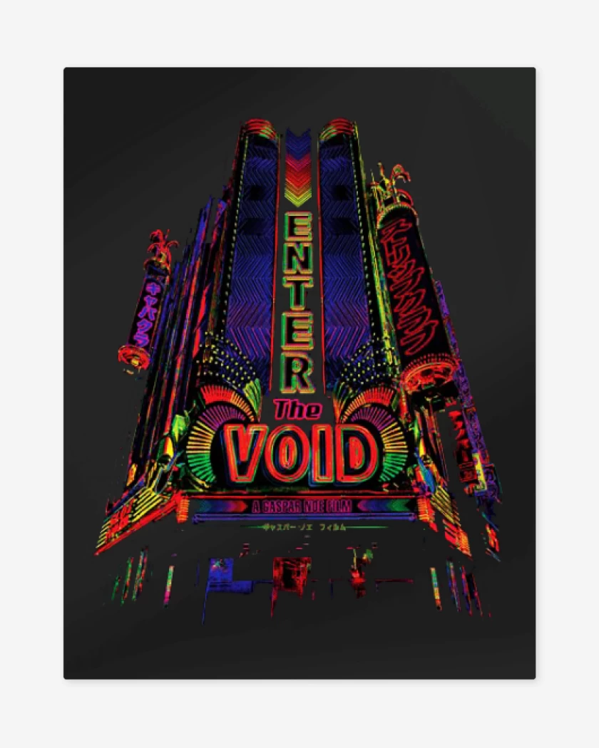 Print metalico Negro de Enter the void