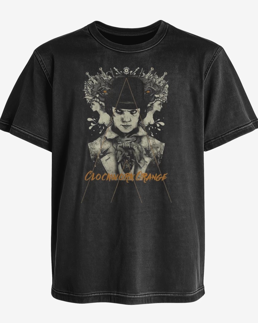 Polera desgastada Negro de Clockwork Orange 2