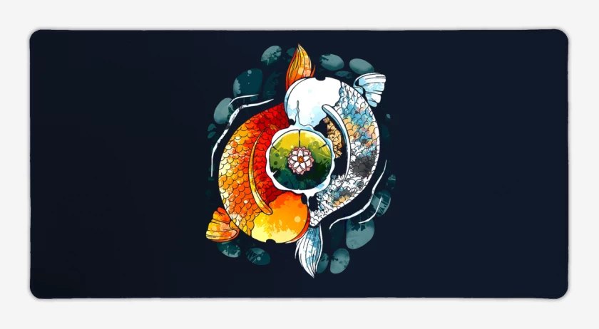 Mouse pad Gamer Azul Marino de Ying Koi 