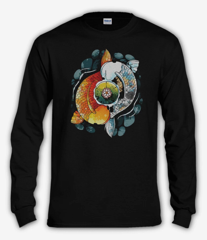 Polera manga larga Negro de Ying Koi 