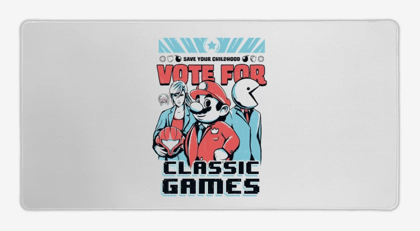 Mouse pad Gamer Blanco de vote for