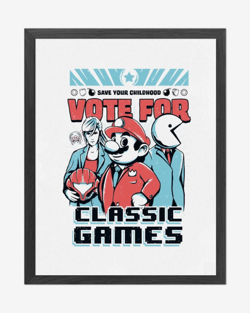 Cuadro decorativo Blanco de vote for