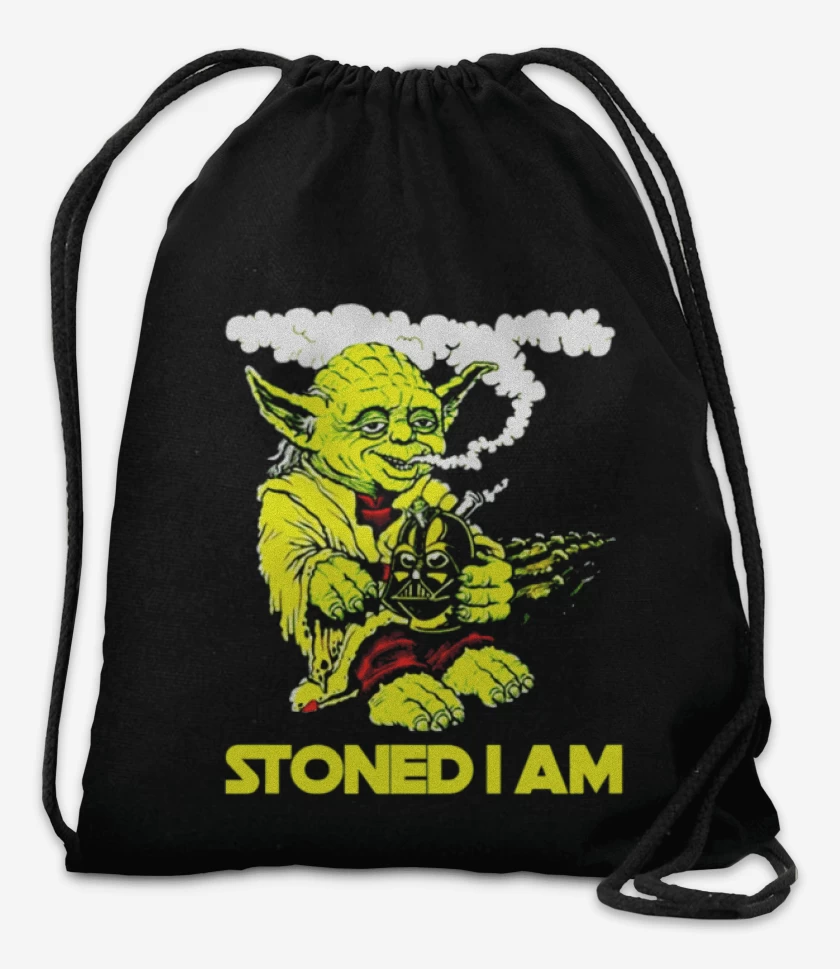 Mochila Negro de Stoned i am