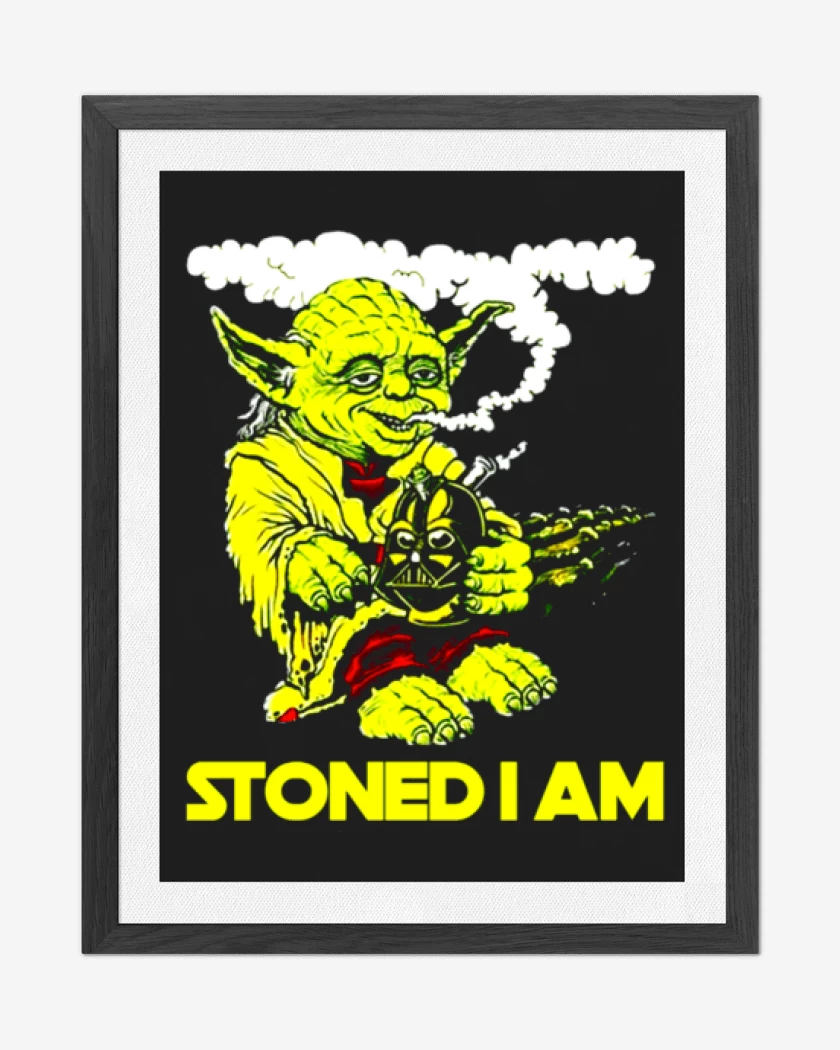 Cuadro decorativo Negro de Stoned i am