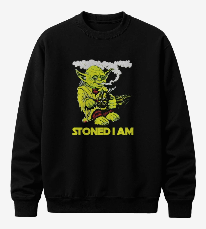 Poleron polo Negro de Stoned i am