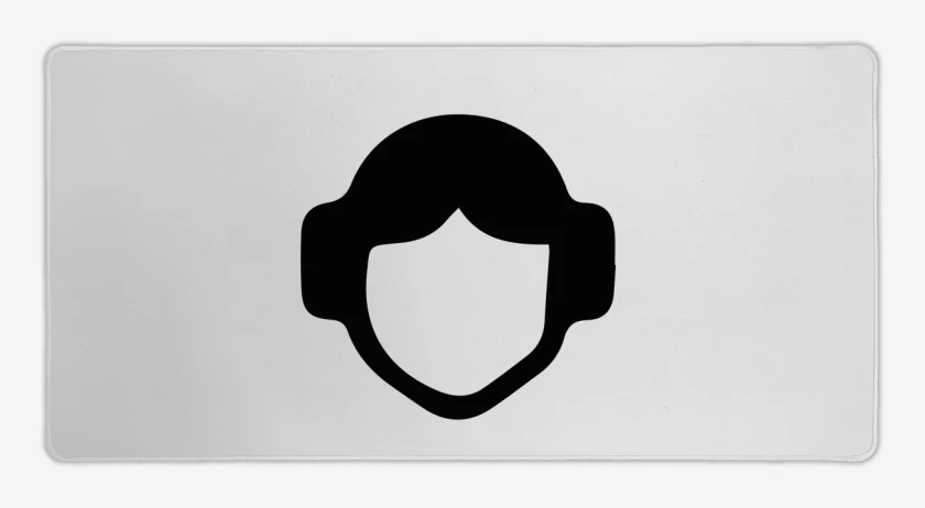 Mouse pad Gamer Blanco de Leia