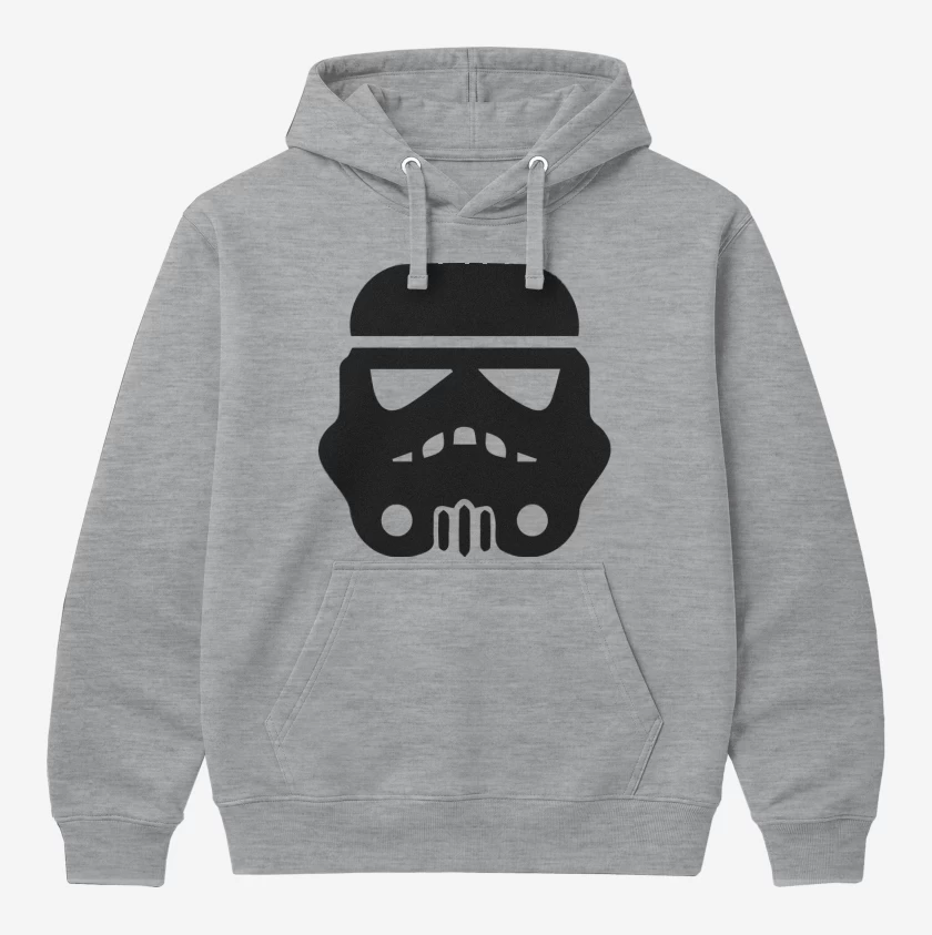 Polerón Canguro Gris Melange de Trooper