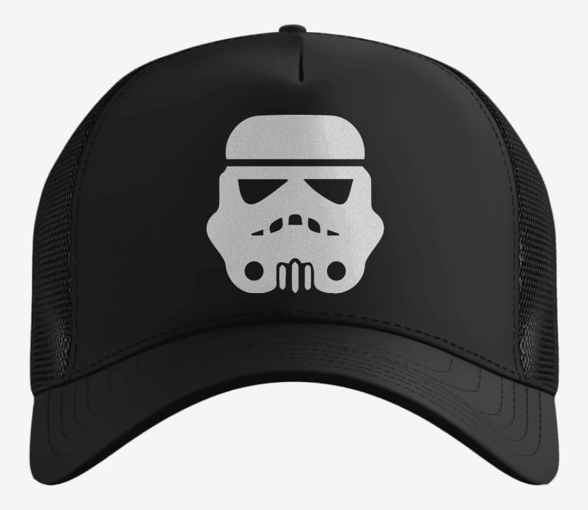 Gorro Negro de Trooper blanco