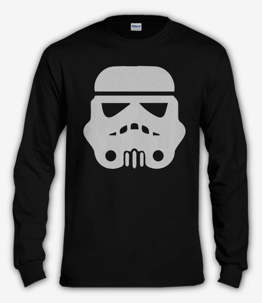 Polera manga larga Negro de Trooper blanco