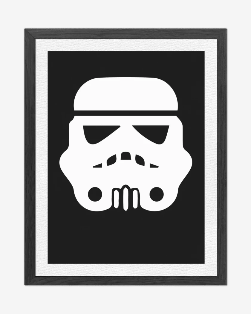 Cuadro decorativo Negro de Trooper blanco