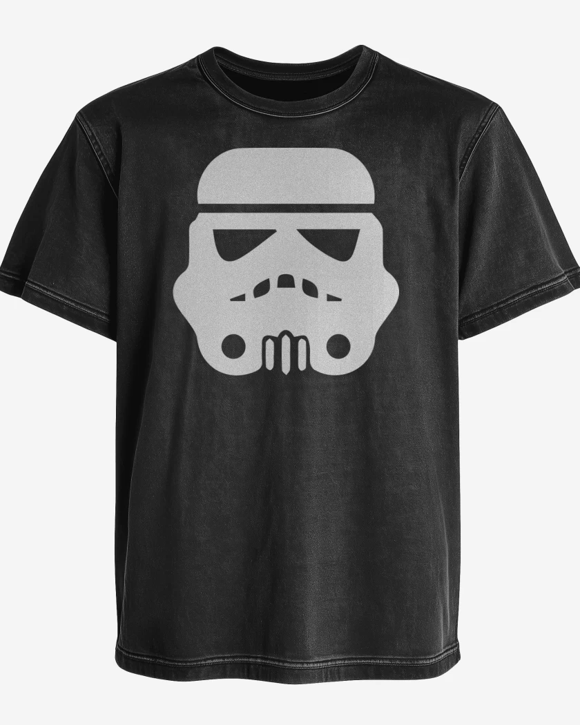 Polera desgastada Trooper blanco