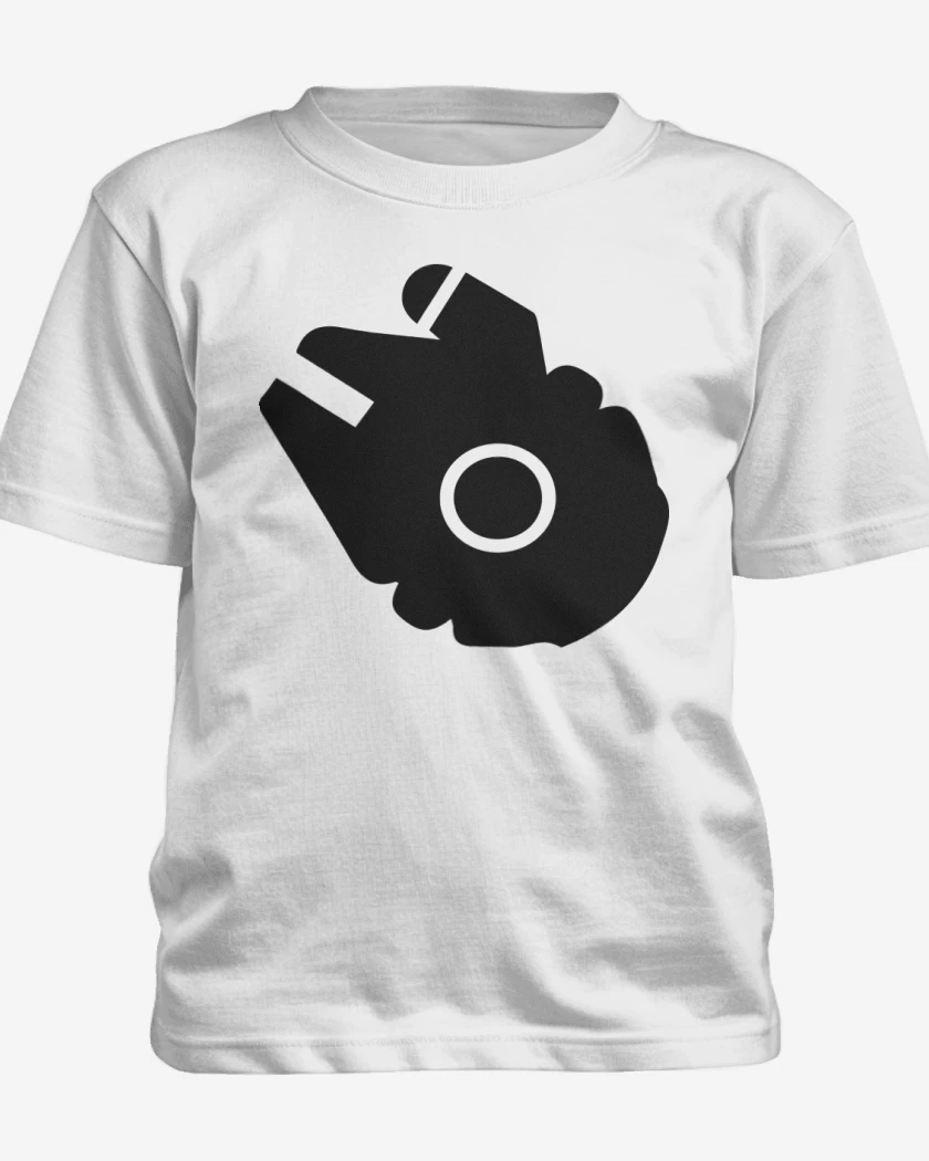 Polera de niño Blanco de Halcon milenario