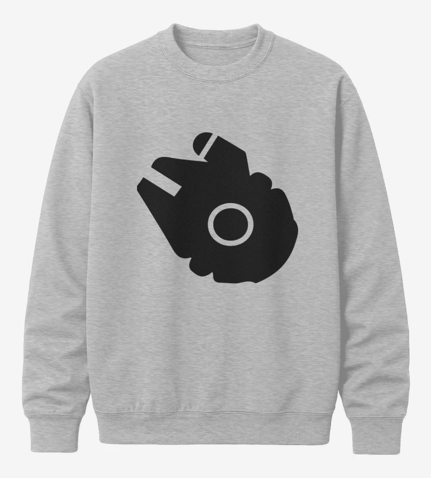Poleron polo Gris Melange de Halcon milenario