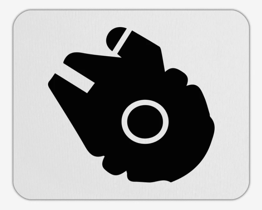 Mousepad Blanco de Halcon milenario
