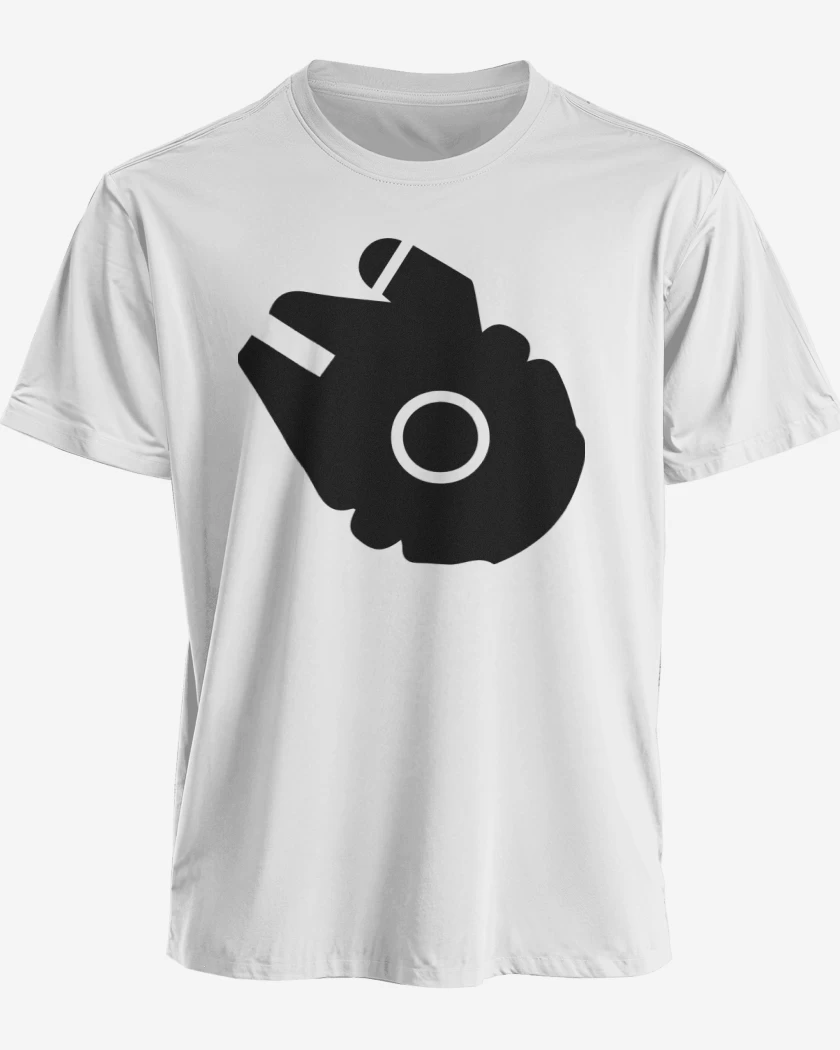 Polera premium Blanco de Halcon milenario