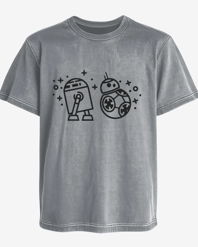 Polera desgastada Gris Melange de Arturitos