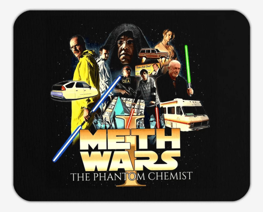 Mousepad Negro de Breaking Wars