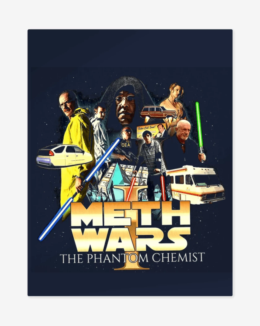 Print metalico Azul Marino de Breaking Wars