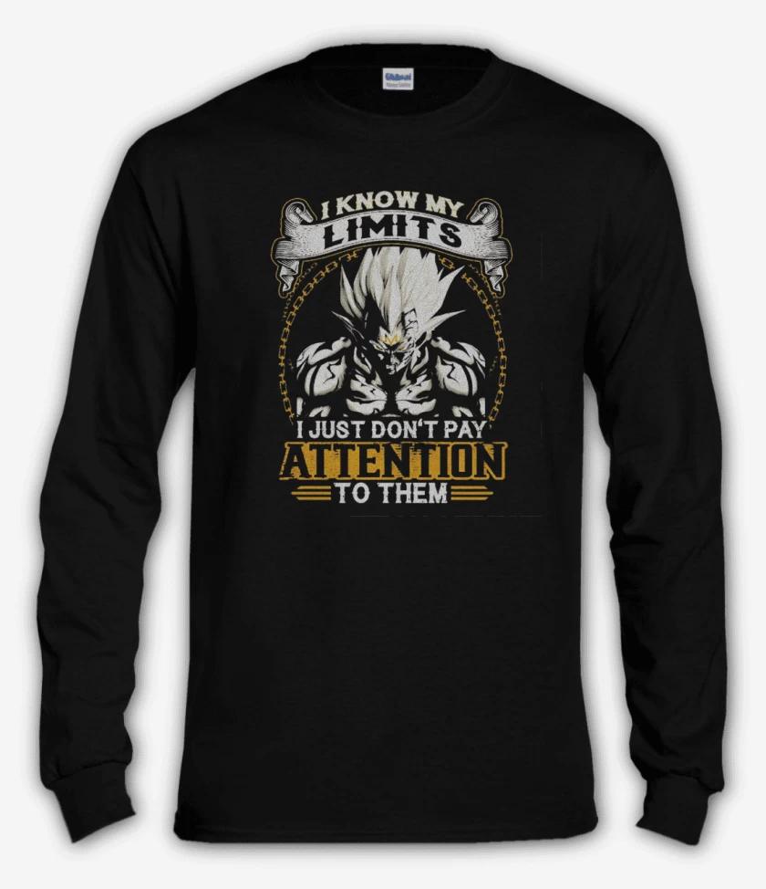 Polera manga larga Negro de Mi limite