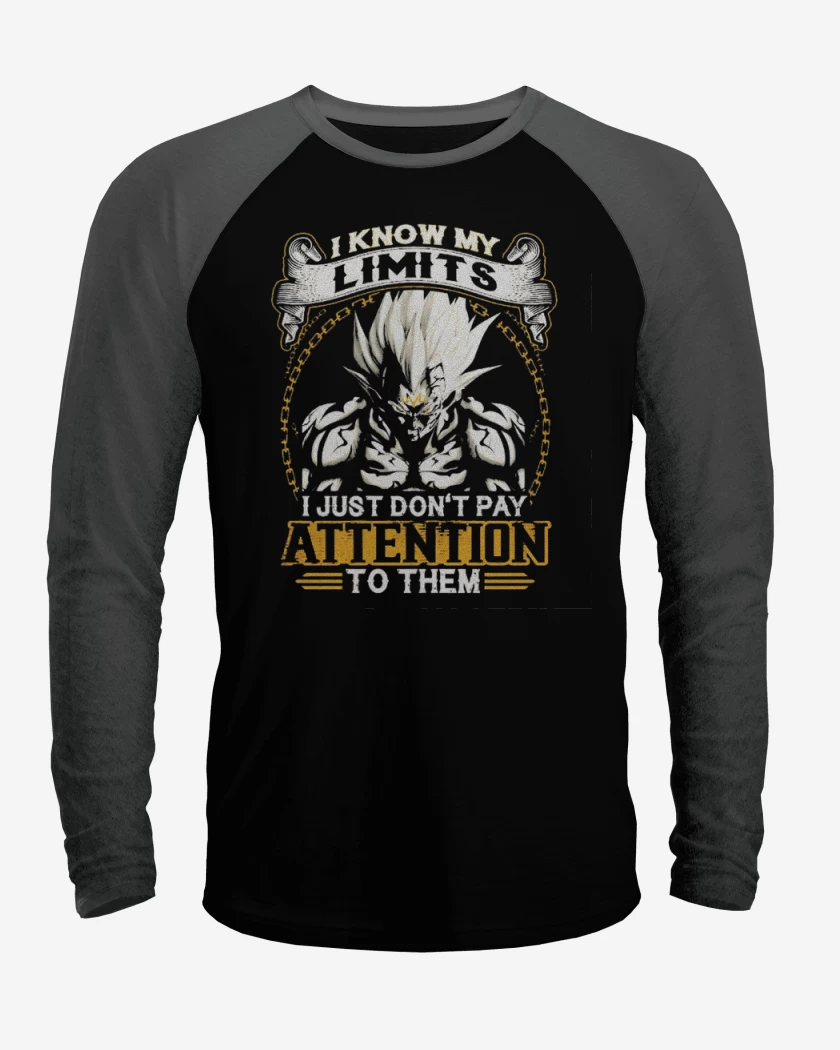 Polera Raglan Negro / Negro Heather de Mi limite