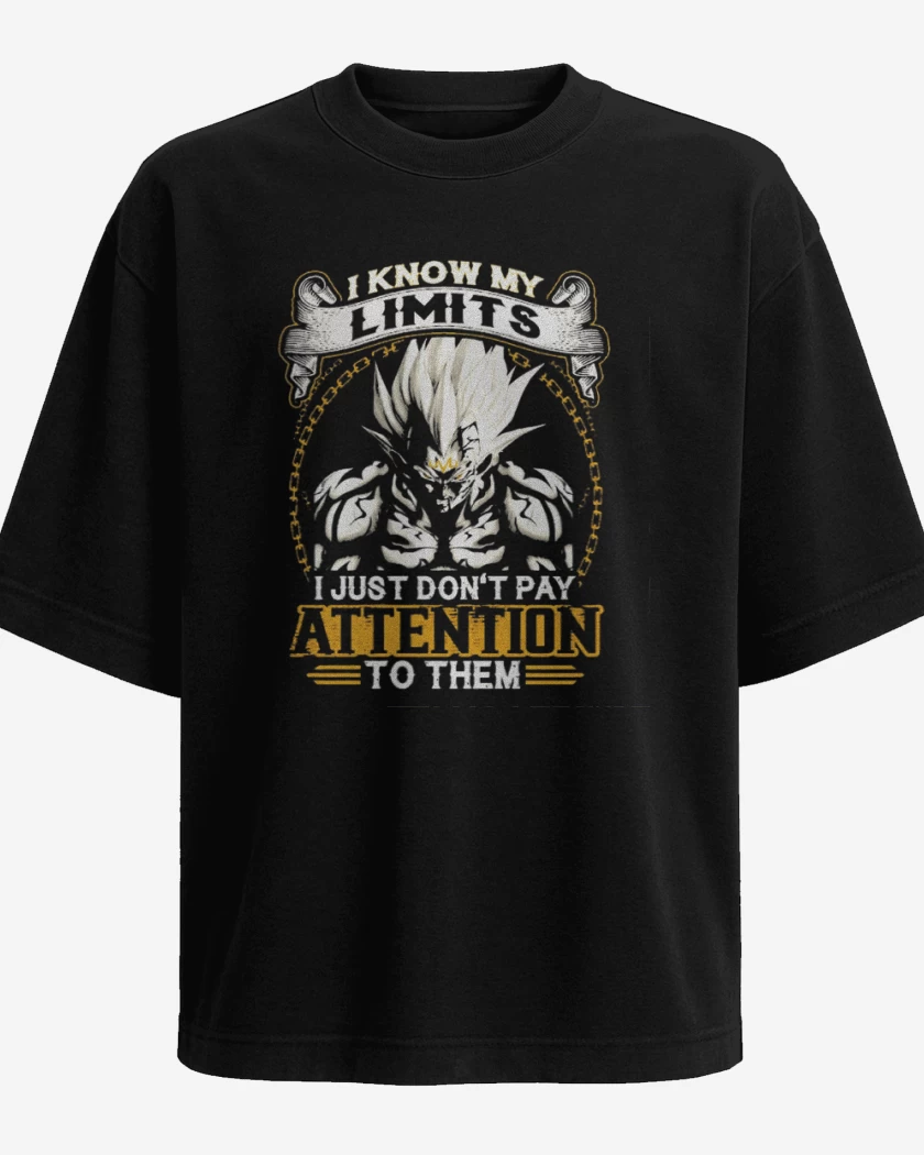 Polera Oversize Negro de Mi limite