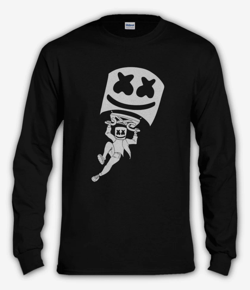 Polera manga larga Negro de Paracaidista