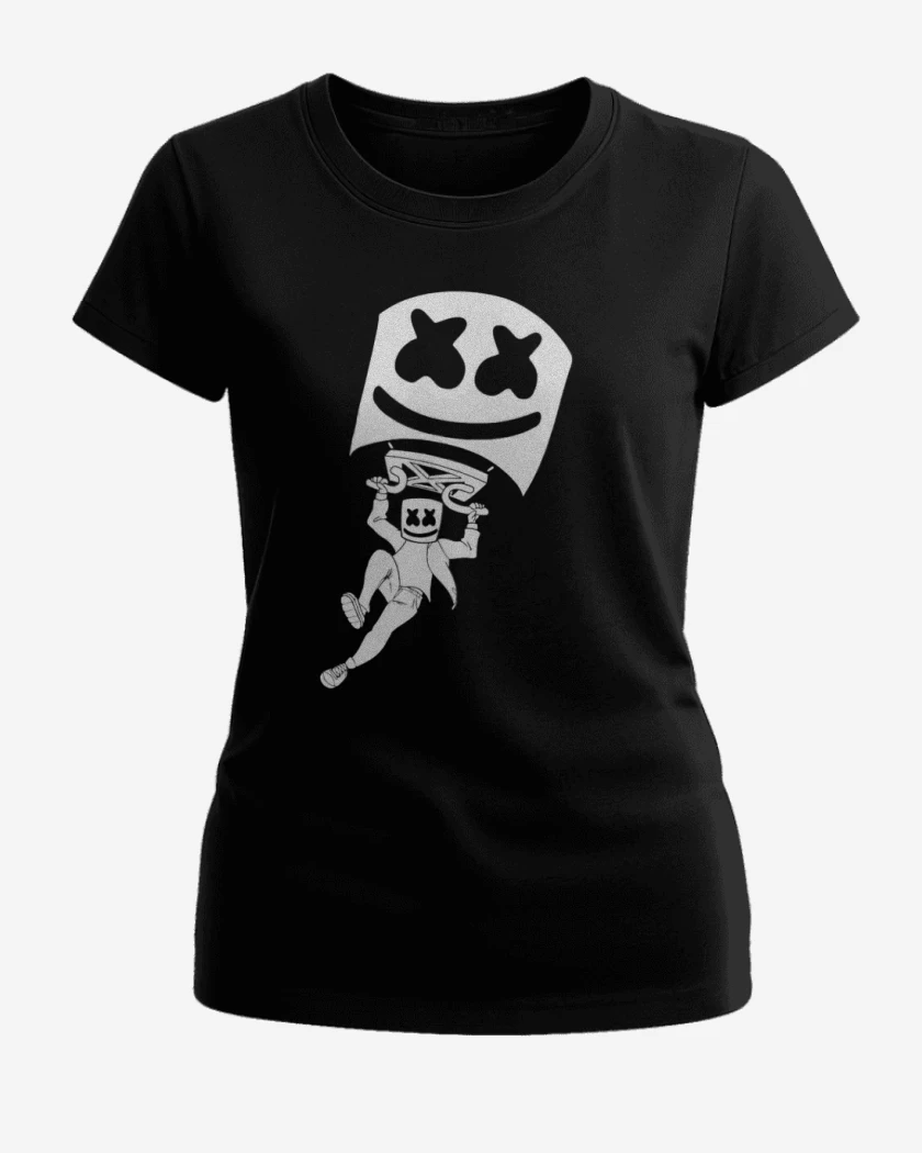 Polera de Mujer Negro de Paracaidista