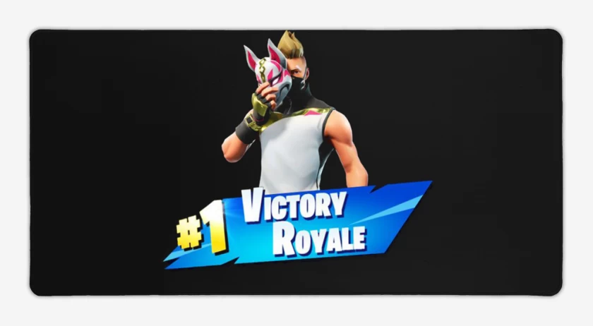 Mouse pad Gamer Negro de Victory royale