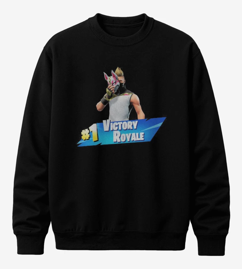 Poleron polo Negro de Victory royale