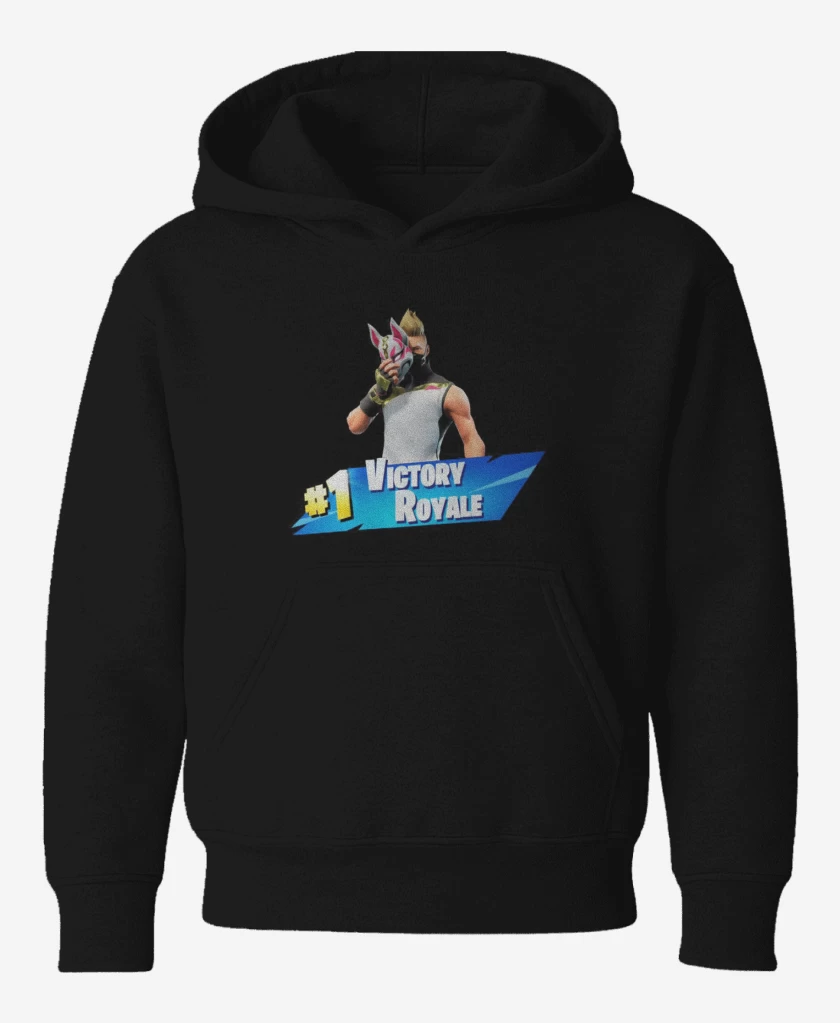 Poleron de niño Negro de Victory royale