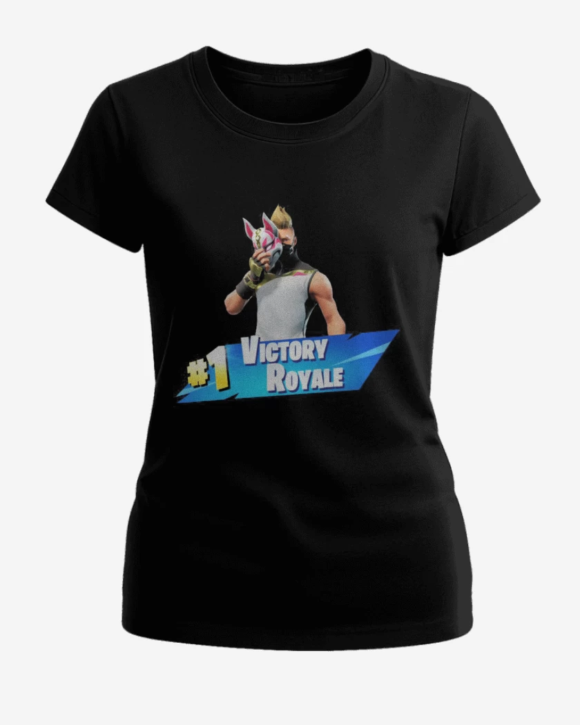 Polera de Mujer Negro de Victory royale