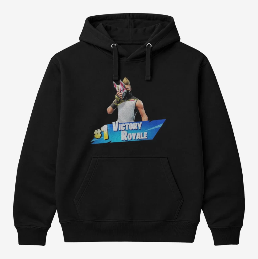 Polerón Canguro Negro de Victory royale