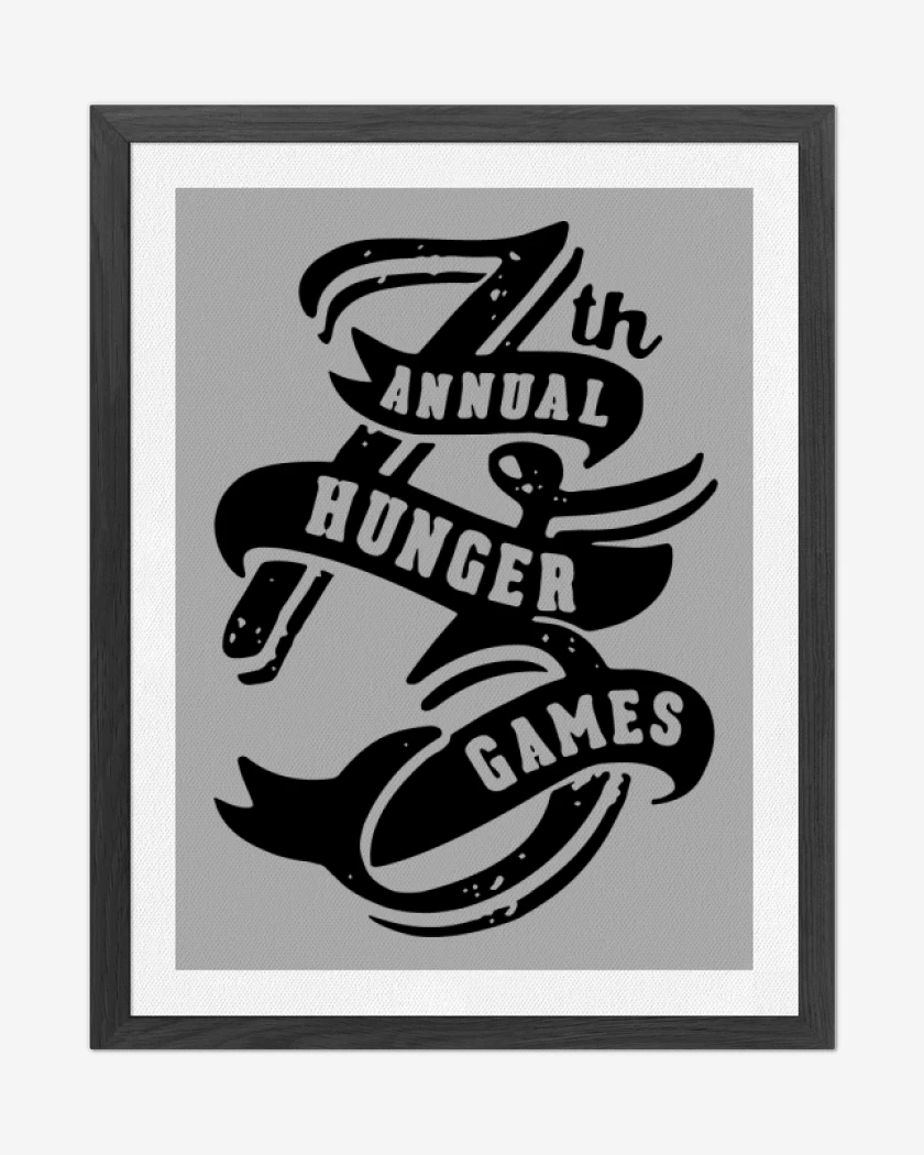 Cuadro decorativo Gris Melange de THG - 75th Annual Hunger Games
