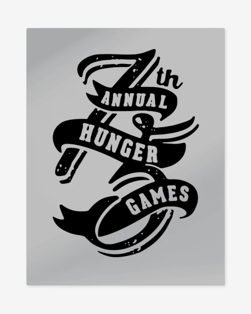 Print metalico Gris Melange de THG - 75th Annual Hunger Games