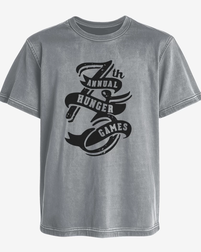 Polera desgastada Gris Melange de THG - 75th Annual Hunger Games