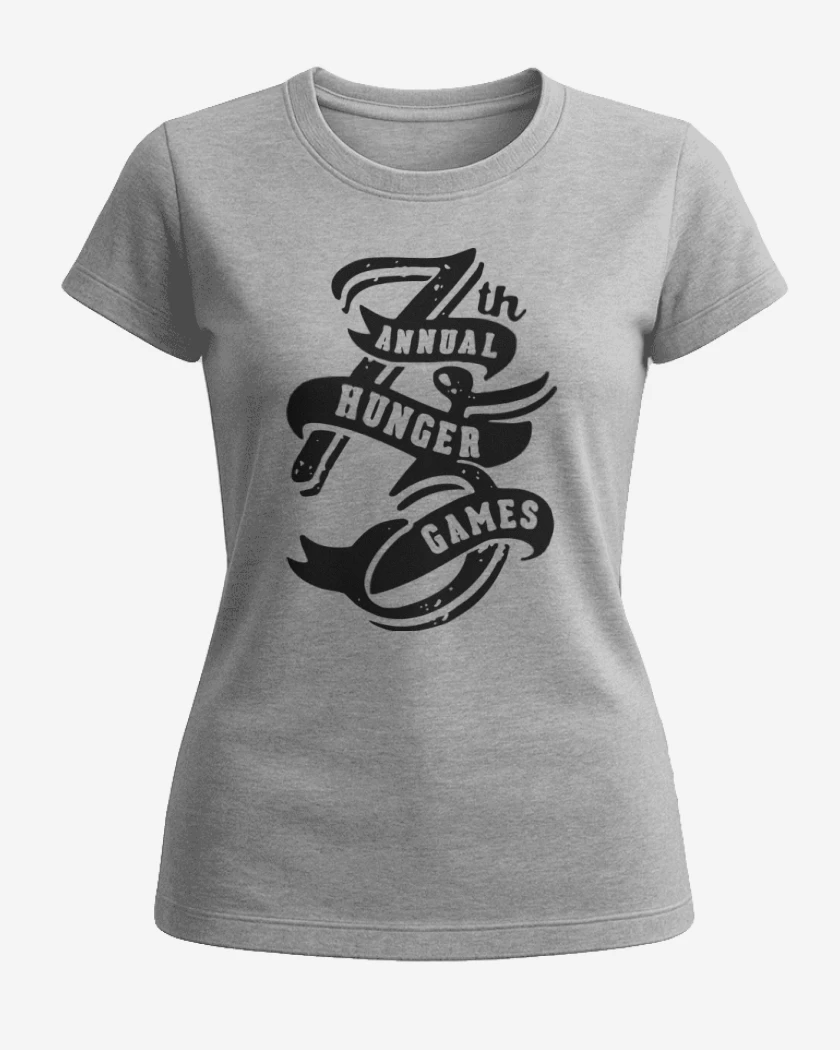 Polera de Mujer Gris Melange de THG - 75th Annual Hunger Games