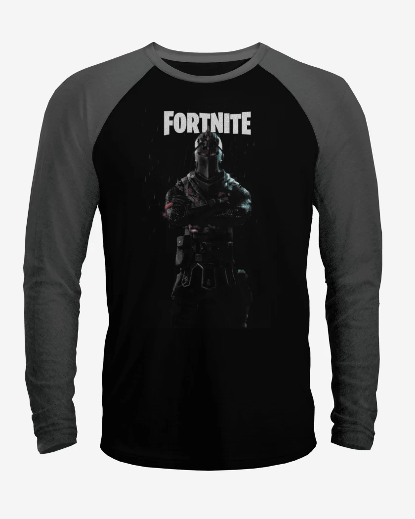 Polera Raglan Negro / Negro Heather de Fornite 5