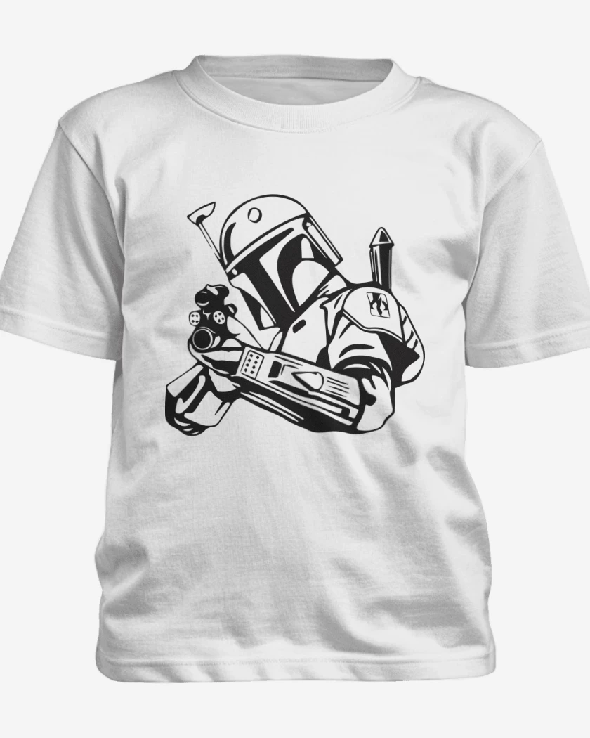 Polera de niño Blanco de Boba Fett