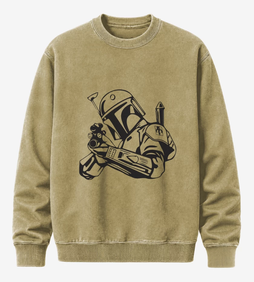 Poleron Polo Acid Wash Beige de Boba Fett