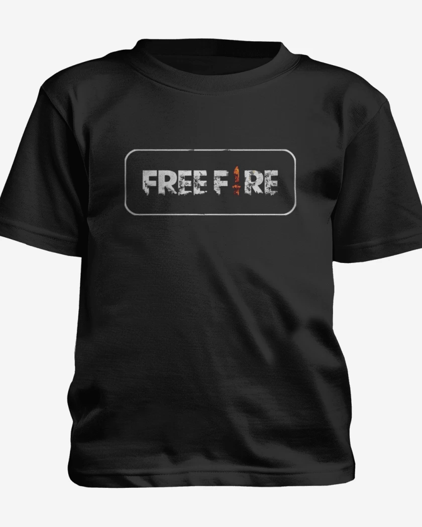 Polera de niño Negro de Free fire 2