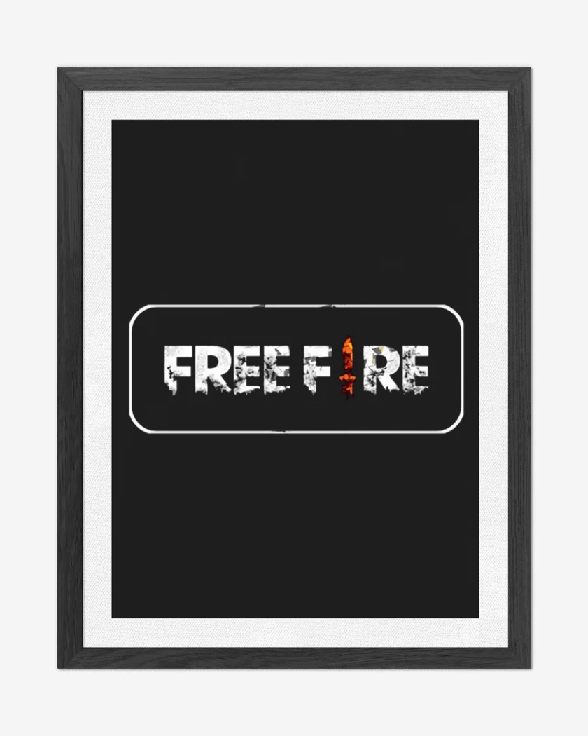 Cuadro decorativo Negro de Free fire 2