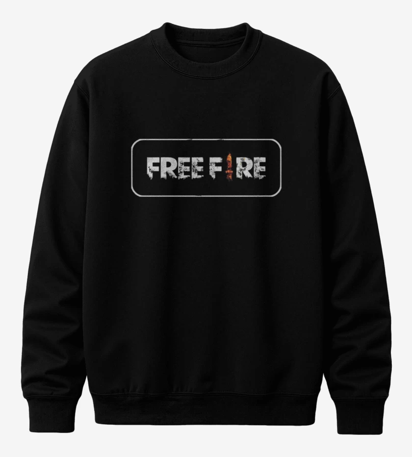Poleron polo Negro de Free fire 2