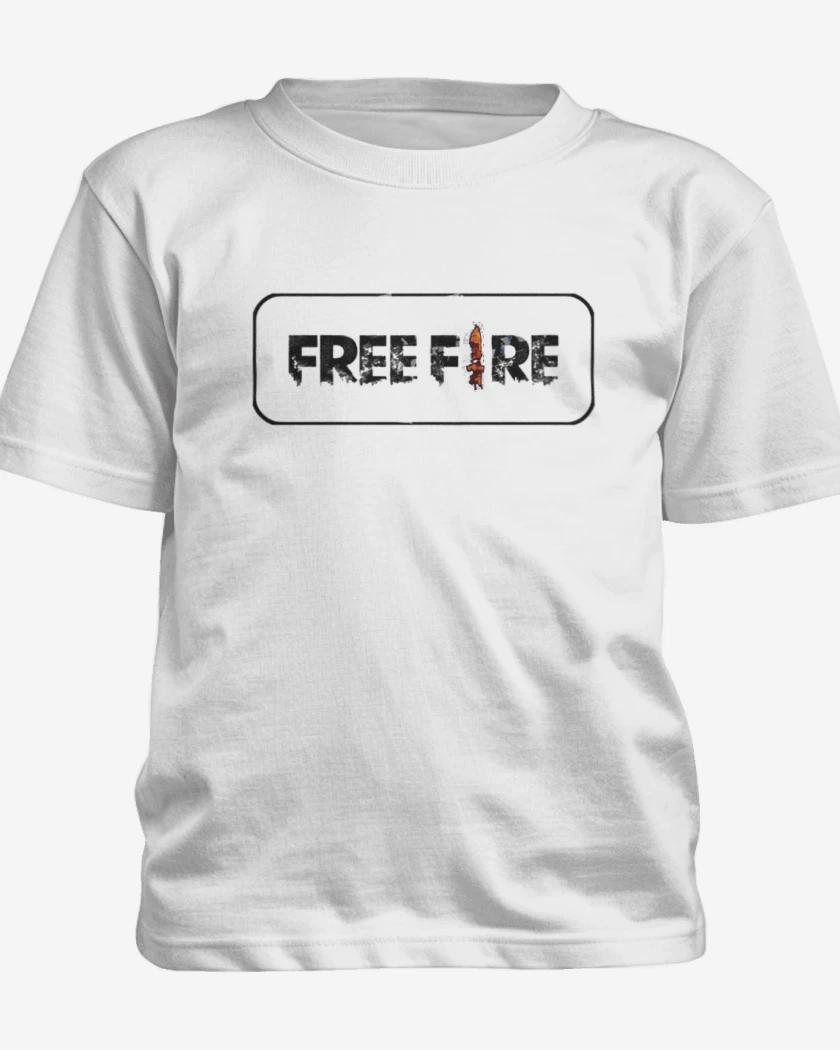 Polera de niño Blanco de Free fire 3
