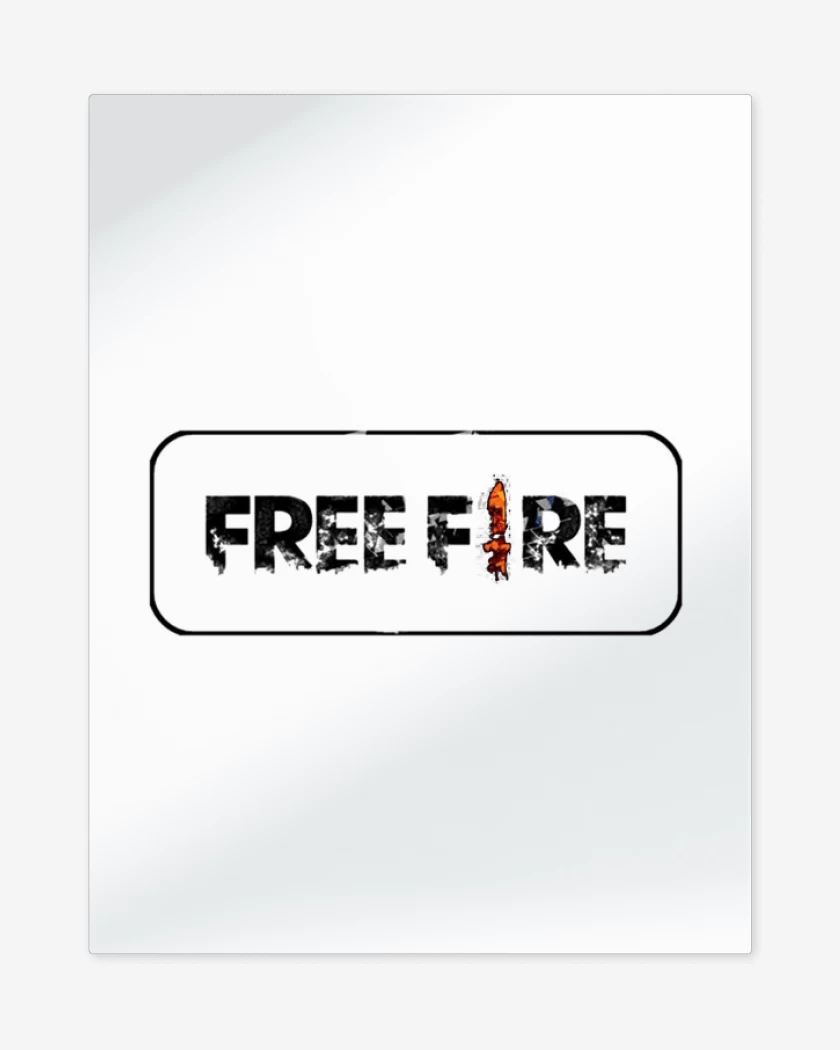 Print metalico Blanco de Free fire 3