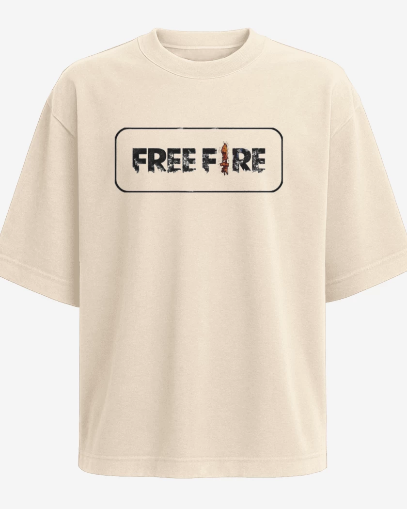 Polera Oversize Beige de Free fire 3